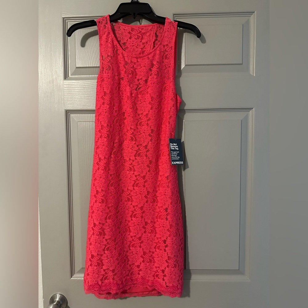 Express Coral Dress